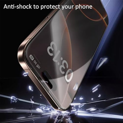 2 Pack for iPhone 17 Pro / 17/16 Pro Privacy Screen Protector Anti spy Tempered Glass Easy Installation 6.3 inch