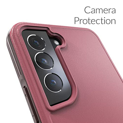 Crave for Galaxy S22 Plus Case, Shockproof Protection Dual Layer Case for Samsung Galaxy S22 Plus (6.6 inch) - Berry - color: Berry
