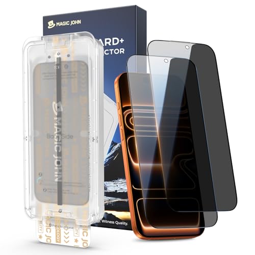 MAGIC JOHN 3rd Gen Upgraded for iPhone 17 Pro Max Privacy Screen Protector - size: iPhone 17 Pro Max 6.9inch