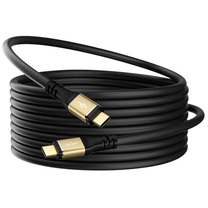 100W USB C to USB C Cable 20FT, Type-C Extra-Long 5A Fast Charging Cable, Compatible with iPhone 17 16 15 Pro Max Plus, MacBook Pro, iPad Air/Pro, Carplay - size: 20 FT