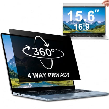 STARY 360° Laptop Privacy Screen Protector 15.6 inch 16:9 Ratio (1920×1080) - size: 15.6 inch 16:9