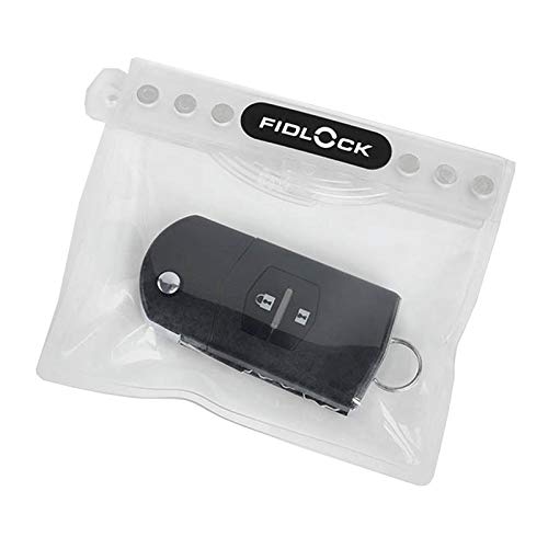 FIDLOCK Hermetic Dry Bag Flexible Magnetic Bag, Mini, Transparant | Mini Dry Bag, Magnetic Self-Sealing Closure, Water/Dust Protection, Lanyard Carry, Best For Keys/Cards/Cash - color: Transparent, size: Mini