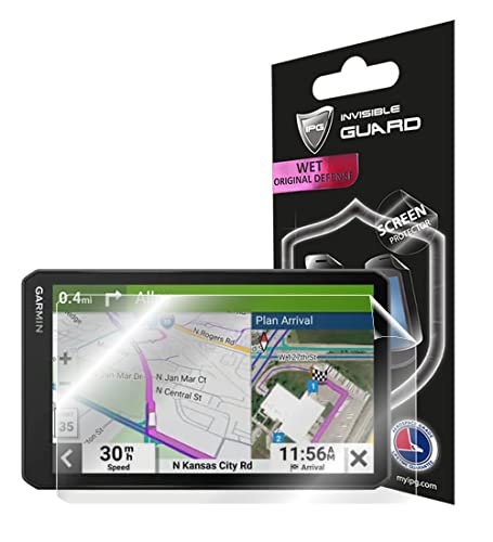 IPG For Garmin dēzl™ OTR720 - OTR710 - dēzlCam™ OTR725 7 Inch GPS Truck Navigator Screen Protector Invisible Ultra HD Clear Film Anti Scratch Skin Guard - Smooth/Self-Healing/Bubble -Free for otr710-20 - size: OTR720 - OTR710