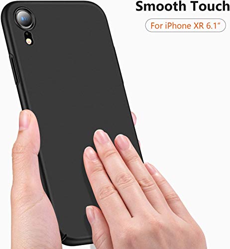 LRK Ultra Thin Black Case Compatible with iPhone XR, 6.1 Inch: Slim, Soft, and Flexible (NOT Hard) [Matte Finish] Protective Black Phone Cover for iPhone XR - Matte Black - size: iPhone XR