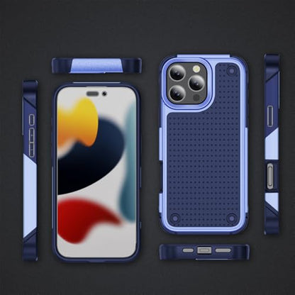 Designed for iPhone 16 Pro Max Case 2 in 1 Gift Militay Grade Drop Protective Rugged Heavy Duty Cover Shockproof Case for iPhone 16 Pro Max Phone Case for Women Men Boy Girl (Purple) - color: Purple