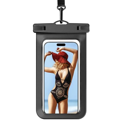 1/2/4 Waterproof Case Pouch Cellphone Dry Bag Compatible for iPhone 17 16 15 14 13Pro Max Plus Black | Universal, Up to 7",Cruise Ship, Kayak, Beach Essentials, IPX8 Water Resistant,1 Pack - color: B1-Black-1 pack, size: 7in