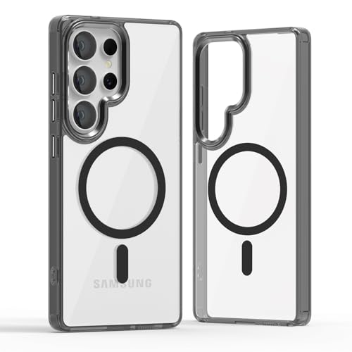 Lunivop for Samsung Galaxy s25 Ultra Case Hard [Compatible with Magsafe Wireless Charging] Yellowing Resistant Magnetic Cover Clear para S 25 Ultra 6.9 '' 5G 2025 Rugged Best Phone Cases Black - color: Black, size: Compatible with Samsung Galaxy S25 Ultra