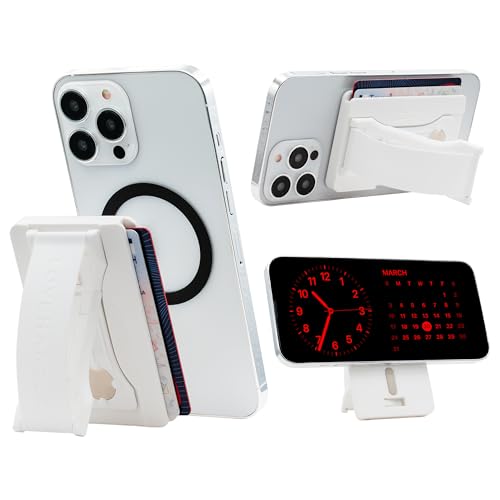 LOVEHANDLE Wallet for MagSafe + Kickstand - White - color: White