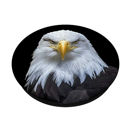 American Eagle on black background USA Symbol patriotic grip PopSockets PopGrip: Swappable Grip for Phones & Tablets