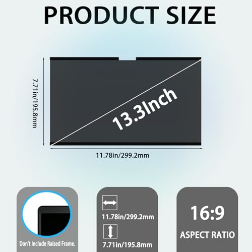 Magnetic Privacy Screen for MacBook Air 13 Inch & Pro - size: Macbook Air/Pro 13.3"