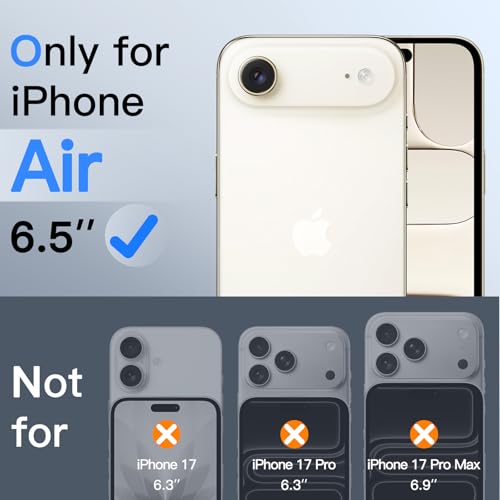 JETech 360° Privacy Screen Protector for iPhone Air, 2-Pack - size: iPhone Air