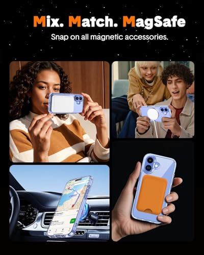 Privacy Case for iPhone 16 Plus,Magnetic iPhone 16 Plus Phone Case Clear with Privacy Screen Protector & Camera Protector [Compatible with MagSafe] Shockproof Slim Cover for iPhone 16Plus 5G - size: iPhone 16 Plus