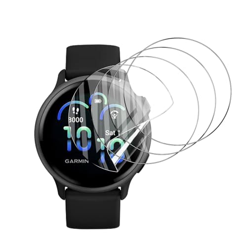 4-Pack for Garmin Vivoactive 6 / Vivoactive 5 Screen Protector 42mm, Soft Flexible TPU Ultra-Thin Self-Healing Bubble-Free Protective Film for Garmin Vivoactive 6, HD Clear Case-Friendly - size: Garmin Vivoactive 6