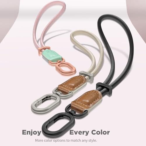 SURPHY Phone Wrist Strap, Keychain Wristlet, Phone Lanyard with Tether Tab - color: Pink & Mint