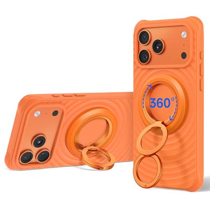 SYNCWIRE Magnetic Phone Ring Holder, for MagSafe Phone Grip Stand Kickstand - color: Cosmic Orange