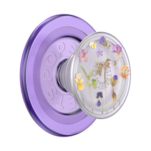 PopSockets Phone Grip for MagSafe, Magnetic Holder- Purple Fields - color: Plant Purple Fields, style: MagSafe