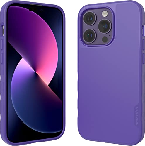 Smartish iPhone 14 Pro MagSafe Case, Gripmunk, Slim Grip Case, Purple | Thin, Grippy & Protective, Magnetic with Microfiber-Lined Interior, Drop-Tested from 6 Feet, Raised Edges for Screen & Camera - color: You're Just Jelly (MagSafe), size: iPhone 14 Pro