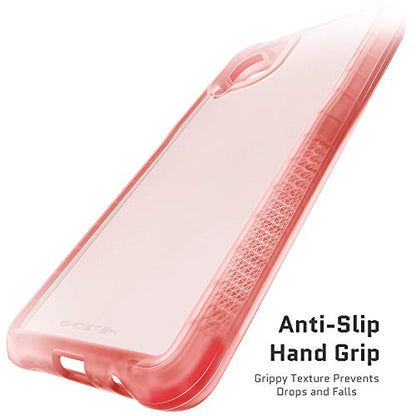 Ghostek COVERT Galaxy A12 Case with Slim Fit Clear Pink Design and Non-Slip Grip Bumper Premium Shockproof Protection Thin Protective Phone Cover Designed for 2021 Samsung Galaxy A12 (6.5 Inch) (Pink) - color: Pink, size: Galaxy A12