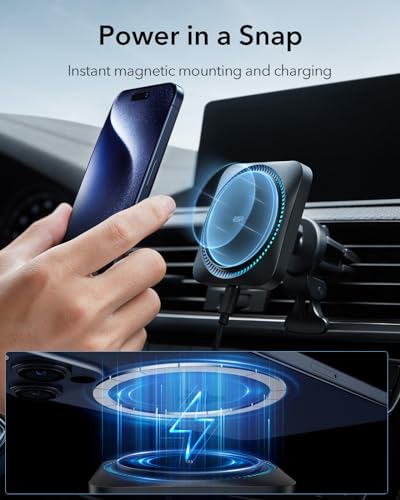 ESR for MagSafe Car Mount Charger with CryoBoost Cooling for iPhone 17-12