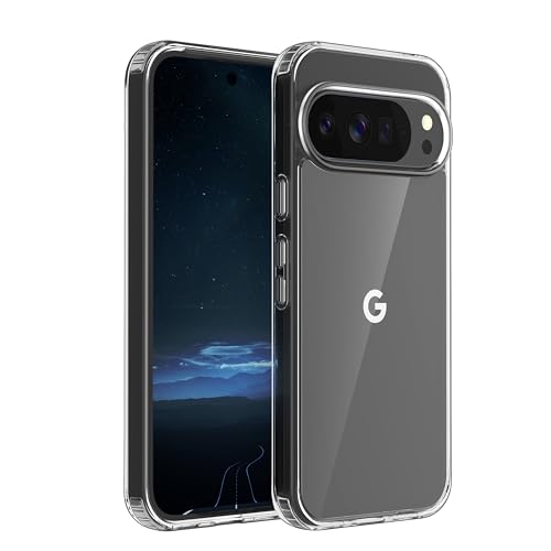 ONES for Google Pixel 10 Pro XL Slim Case Clear, PC + TPU Hybrid, Military-Grade Drop Gurad, Anti-Yellowing, Anti-Slip, Shockproof Silicone Hard Cover, Scratch Resistant, Transparent Case - color: HD Highly Clear, size: Pixel 10 Pro XL