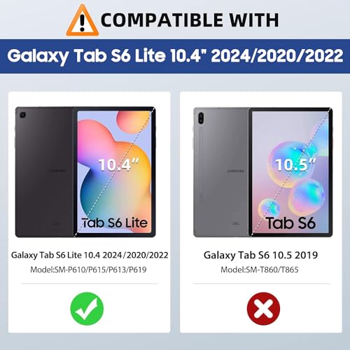 MoKo PET Matte Screen Protector for Samsung Galaxy Tab S6 Lite 10.4 2024/2022 (P613/P619) & 2020 (SM-P610/P615), [Paper-feeling Film Writing for S-Pen] 2-Pack Anti-Glare Premium PET Film, Matte