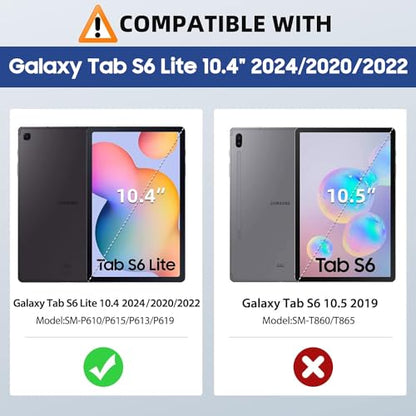 MoKo PET Matte Screen Protector for Samsung Galaxy Tab S6 Lite 10.4 2024/2022 (P613/P619) & 2020 (SM-P610/P615), [Paper-feeling Film Writing for S-Pen] 2-Pack Anti-Glare Premium PET Film, Matte