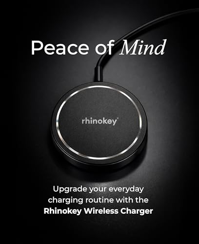 Rhinokey® 15W Wireless Charger Qi 1.2 Fast Wireless Charging Pads MagSafe