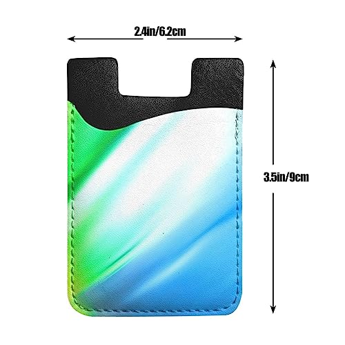 Custom Phone Card Holder Wallet, Personalized Add Your Image Text Logo Adhesive Stick-On Credit Card Wallet Pocket, For Back Of Phone (Black, 2.4 x 3.5 Inch) - color: Black