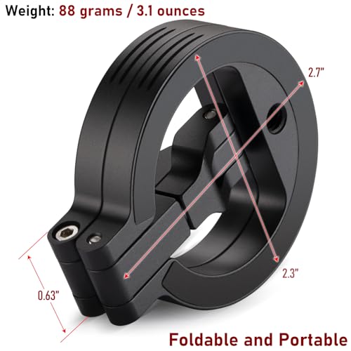 Double Magnetic Ring Phone Holder – Attach to Any Iron Surface | 1/4" Screw Hole | Compatible with iPhone 17/16/15/14/13/12 Pro Max Series & Magnetic Cases (MS-02R)