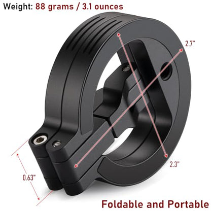 Double Magnetic Ring Phone Holder – Attach to Any Iron Surface | 1/4" Screw Hole | Compatible with iPhone 17/16/15/14/13/12 Pro Max Series & Magnetic Cases (MS-02R)