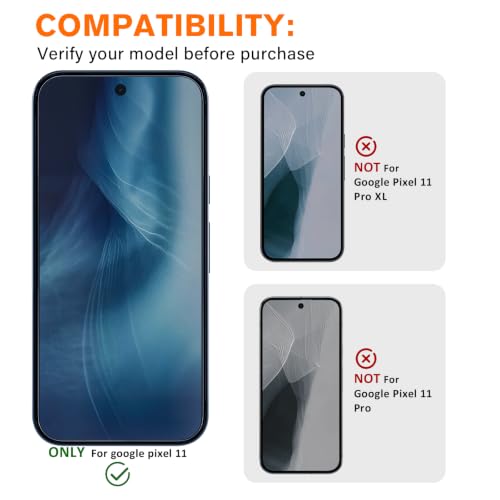 3 Pack for Google Pixel 11 Camera Lens Protector - size: for Google Pixel 11