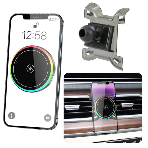 Car Magnetic Phone Mount for Mercedes Benz GLE-Class 2020-2026 and Benz GLS Class 2020-2026 Auto Interior Accessories Best Cellphone Holder Fast 15W Wireless Charger Cell Phones Charging Screen Stand