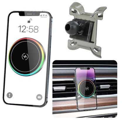 Car Magnetic Phone Mount for Mercedes Benz GLE-Class 2020-2026 and Benz GLS Class 2020-2026 Auto Interior Accessories Best Cellphone Holder Fast 15W Wireless Charger Cell Phones Charging Screen Stand