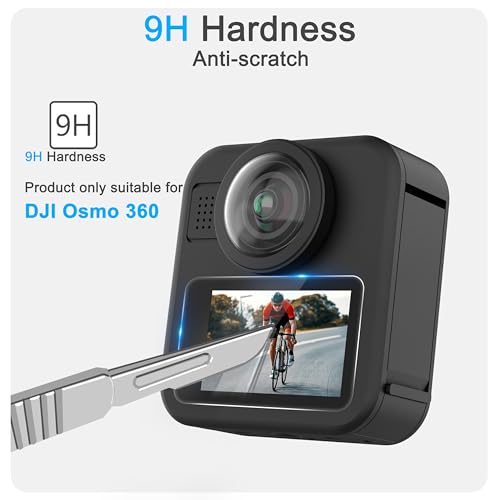 FiTSTILL Tempered Glass Screen Protector for Go Pro MAX2/MAX360 2025/MAX Fusion(2019),Scratch Resistant LCD Tempered Glass Film 9H Hardness Guard Touch Sensitive Easy Installation Accessory - size: For Go Pro max 2/2019/2025