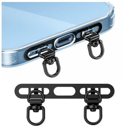 Phone Tether Tab, Bending Design 0.2mm Ultra-thin Stainless Steel Cellphone Lanyard Metal Patch Tether Tab - color: I