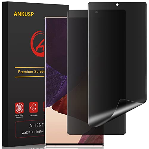 Galaxy Note 20 Ultra Privacy Screen Protector [Enhanced Adhesive] Flexible Film [Support Fingerprint Unlock], Anti-Spy, Anti-Scratch Soft Film for Samsung Note 20 Ultra 5G - size: for Samsung Galaxy Note 20 Ultra