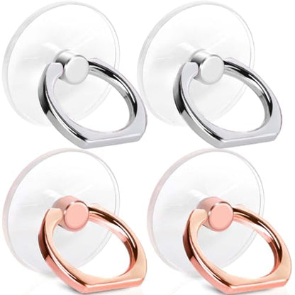 4 Pack Jsoerpay Cell Phone Ring Holder, 2 Silver+2 Rose Gold - color: Silver 2+Rose Gold 2