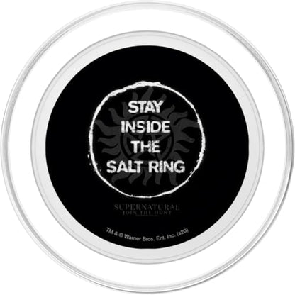 Supernatural Stay Inside the Salt Ring PopSockets PopGrip for MagSafe - style: Magnetic PopGrip