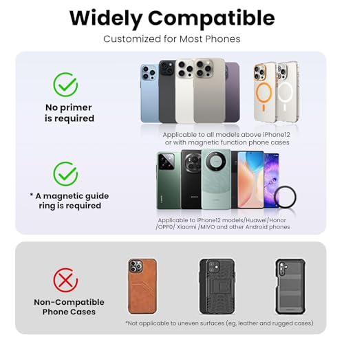 Magnetic Silicone Ring Grip Phone Holder, Loop Grip Phone Holder,Magnetic Phone Loop,Magsafe Phone Grip,Compatible with Magsafe for iPhone 16/15/14/13/12 Series (Wasabi Green) - color: Wasabi Green