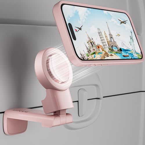 MiiKARE Magnetic Airplane Phone Holder Mount for Magsafe, Light Pink - color: Light Pink