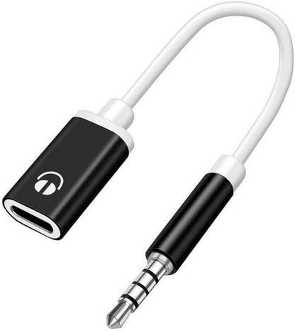 3.5mm USB to Aux Adapter 3.5mm Analog Cable Type-C Converter Earphone Compatible with MP3 Players Aux Adapter,CD Players, Laptops, Tablets, Smartphone,Headphone Adapters (Black)