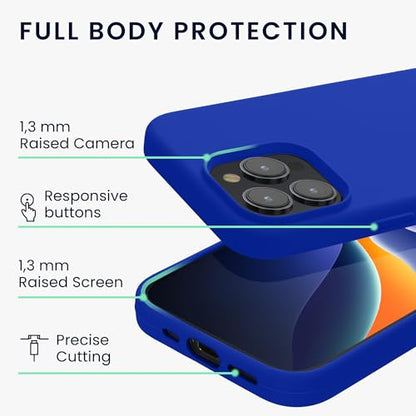 kwmobile Case Compatible with iPhone 15 Pro Case - Slim Soft TPU Silicone Cover - Baltic Blue - color: Baltic Blue, size: iPhone 15 Pro