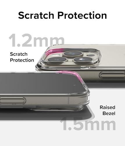 Ringke for iPhone 15 Pro Max Case [Fusion Matte Clear] | Oil & Dirt Resistant, Anti-Fingerprint Technology Prevents Oily Smudges, Frosted Coating Feels Velvety Soft - size: iPhone 15 Pro Max