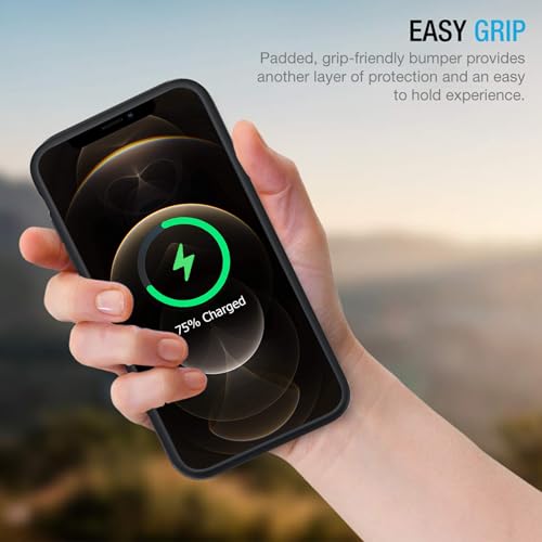 Battery Case for iPhone 12 Pro Max , Enhanced 12000mAh Portable Protective Wireless Charging Case Support Carplay Compatible with iPhone 12 Pro Max(6.7 inch) Rechargeable Battery Charger Cover(Black) - size: iPhone 12 Pro Max