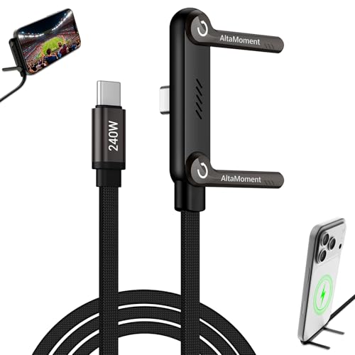Invisible Holder Charger Cable, 240W PD Fast Charging, 4.9FT - size: 1PCS ( 1 USB-C to USB-C)