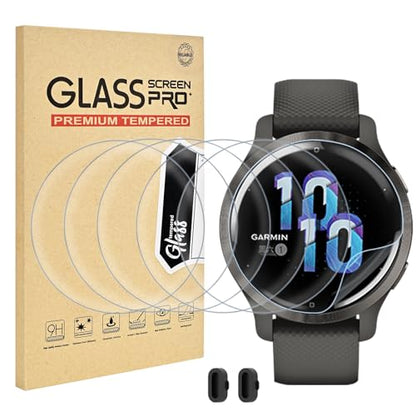 6 PCS Compatible for Garmin Venu 2S Screen Protector Clear, Full Cover Anti-scratch Soft TPU [Not Glass] with Great Protection for Venu 2S Watch Film, Sensitive Touch & HD - size: venu 2S