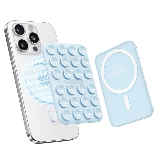 Klearlook Magnetic Suction Phone Mount for MagSafe Case, Light Blue - color: Light Blue