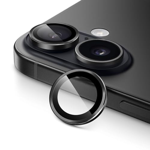 JETech Camera Lens Protector for iPhone 17, Black, 1 Set