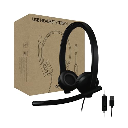 Logitech H570e USB-A Wired Headset with Microphone PC and Mac - Black - size: Teams, style: Stereo