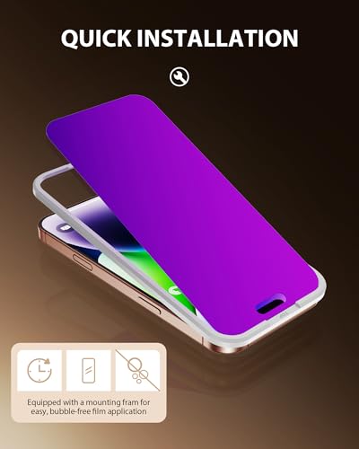 PDDKISS Compatible for iPhone 17 Privacy Screen Protector - size: for iPhone 17 - 6.3 inch